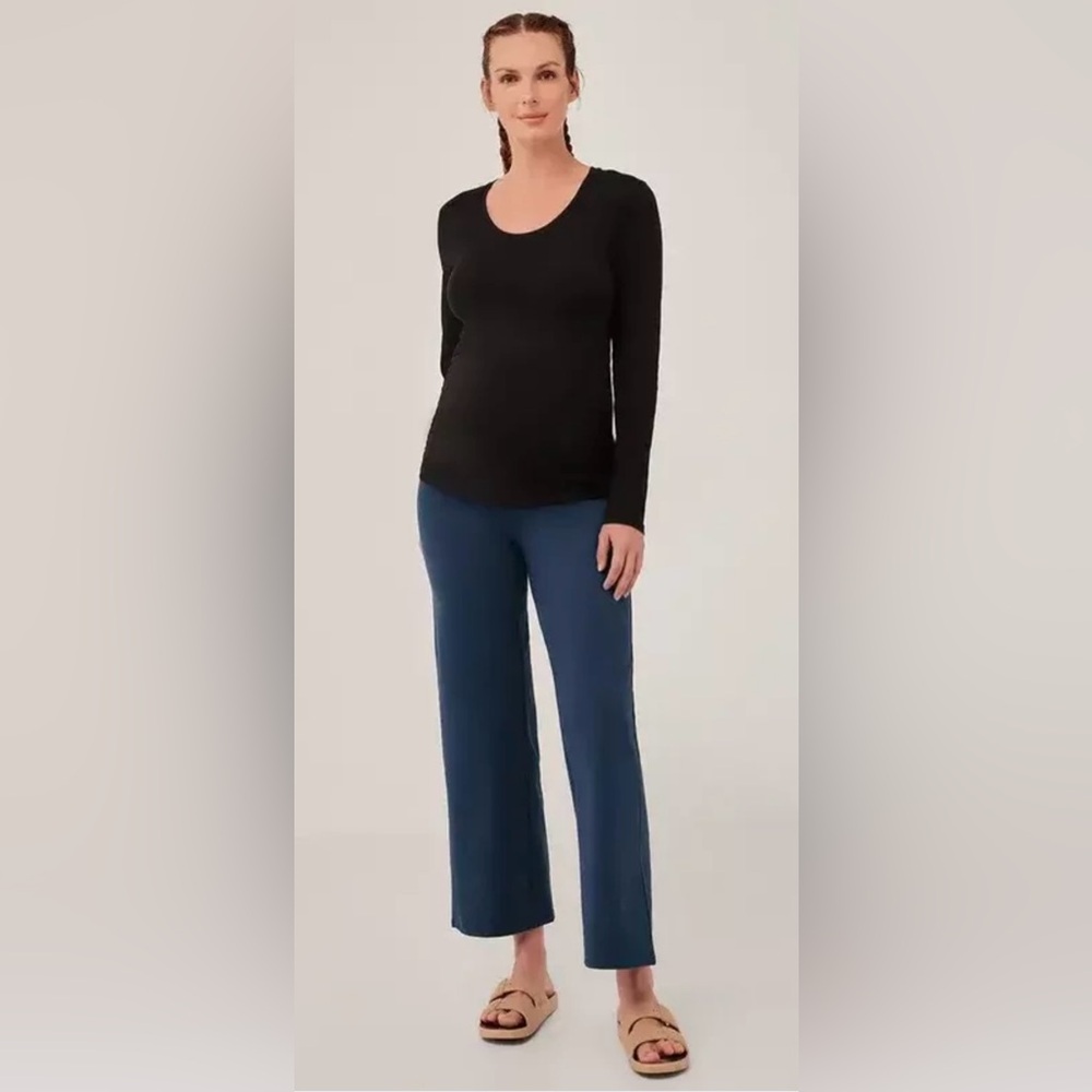Pact Organic Cotton Women's French Navy Maternity Lounge Pant S